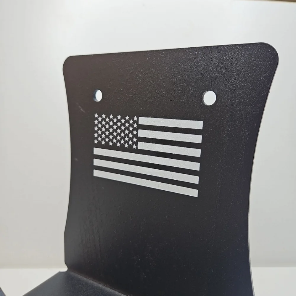 Black Wall Mount with American Flag Design